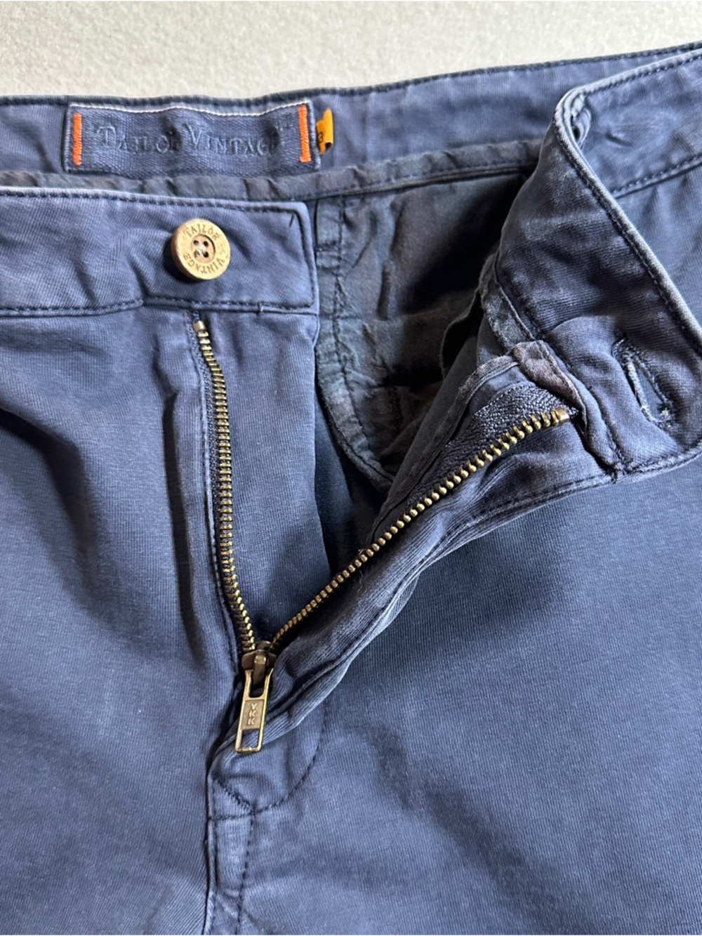 Tailor Vintage Connecticut Originals Greenwich Shorts Mens 34 Navy 9” Inseam - Picture 5 of 13